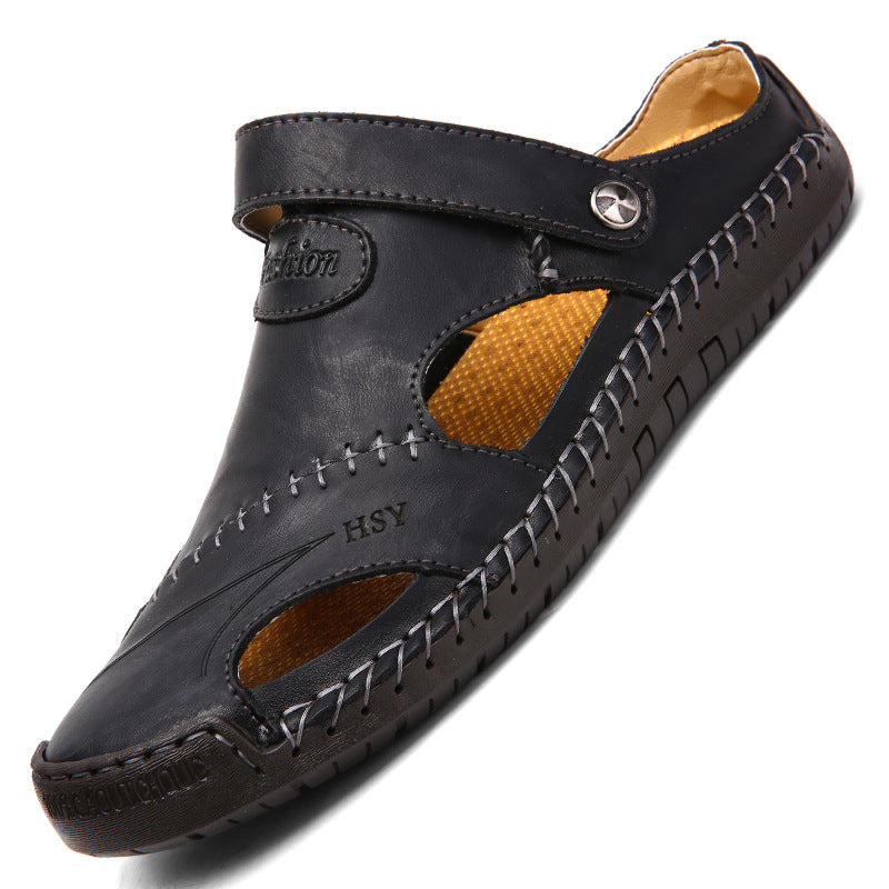 Sandales de Marche en Cuir Véritable