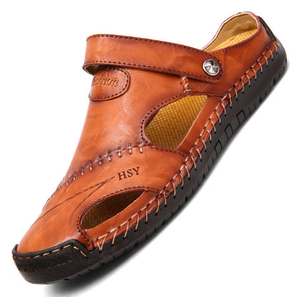 Sandales de Marche en Cuir Véritable