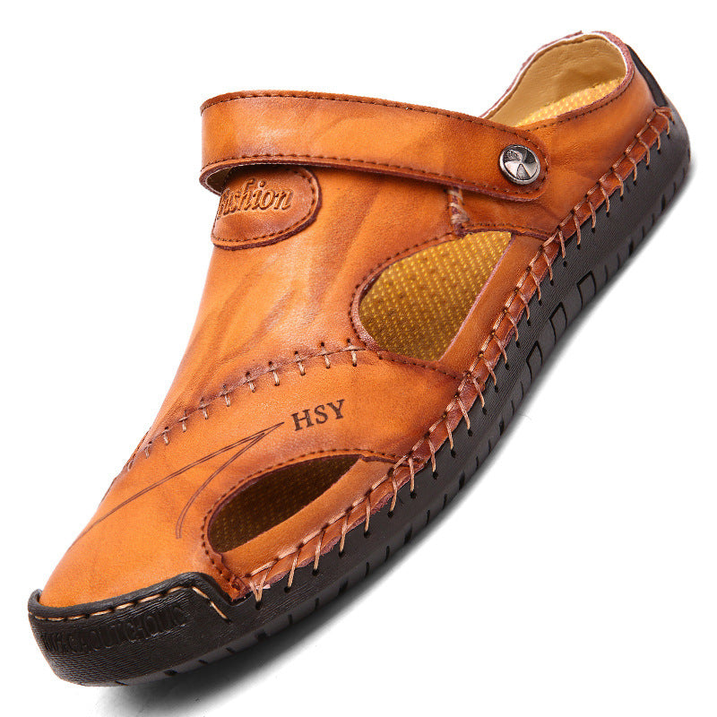 Sandales de Marche en Cuir Véritable