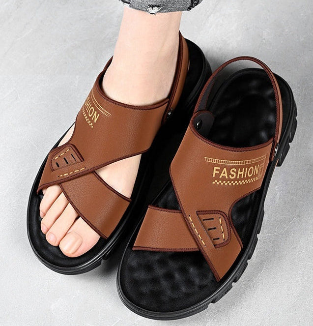 Sandales Cuir & Marche Facile
