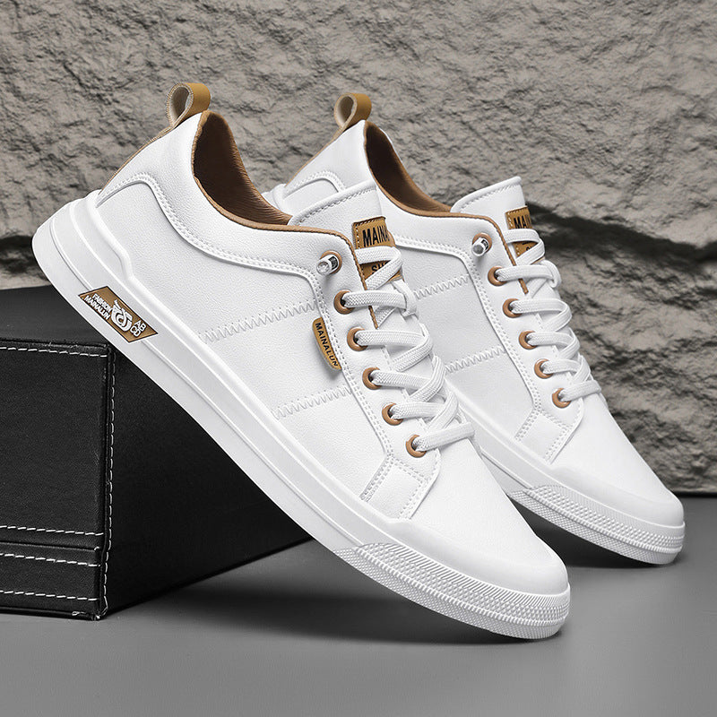 Baskets Basses en Cuir Souple