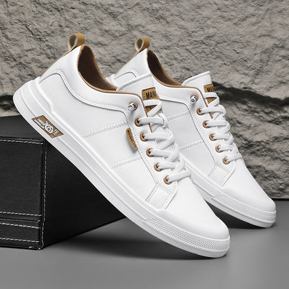 Baskets Basses en Cuir Souple