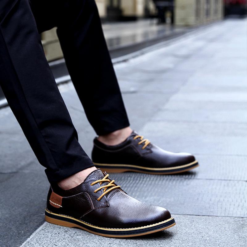 Chaussures en cuir microfibre décontractées
