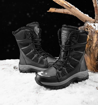 Bottes Militaires Doublées Peluche Homme