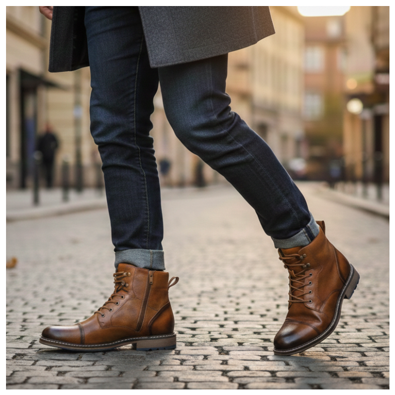 Bottes en Cuir Rétro Classique