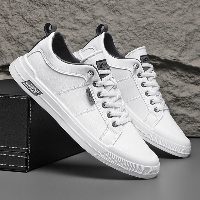 Baskets Basses en Cuir Souple