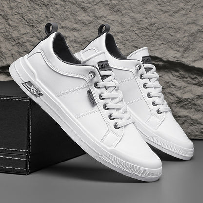 Baskets Basses en Cuir Souple