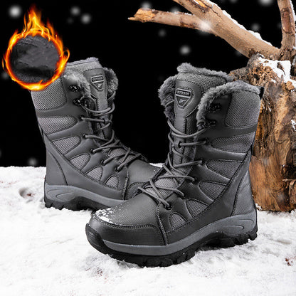 Bottes Militaires Doublées Peluche Homme