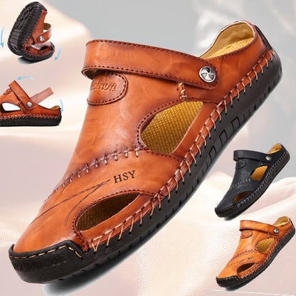 Sandales de Marche en Cuir Véritable
