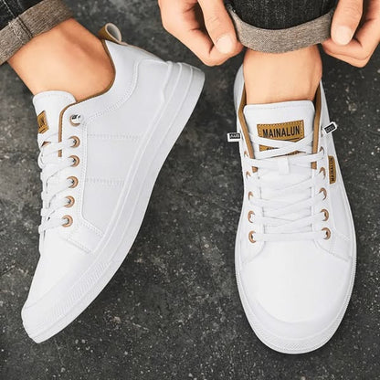 Baskets Basses en Cuir Souple
